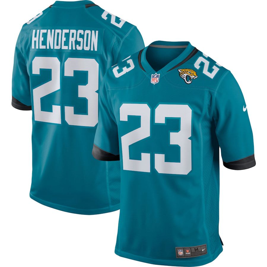 Men Jacksonville Jaguars #23 CJ Henderson Nike Green Game NFL Jersey